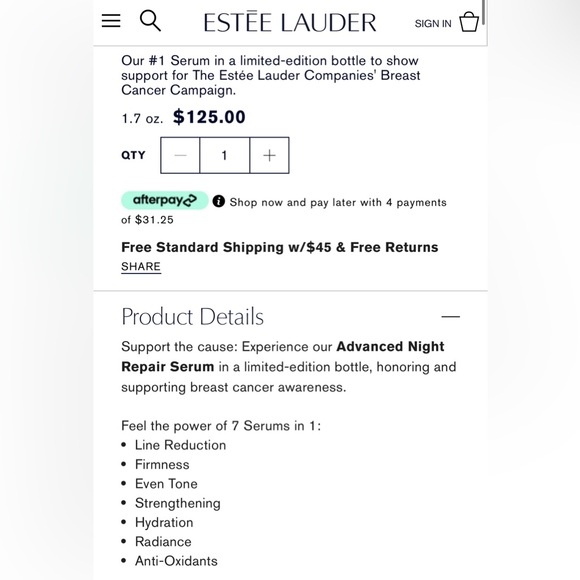 Estée Lauder Advanced Night Repair- Limited Edition Breast Cancer Awareness Set - Picture 5 of 11